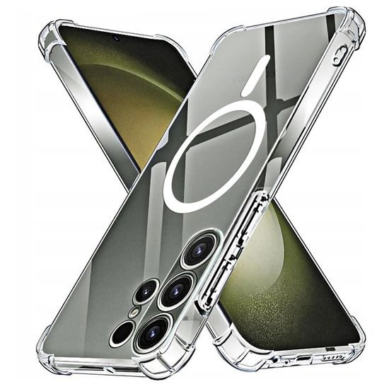 Techsuit Shockproof MagSafe průhledný obal, Samsung Galaxy S23 Ultra