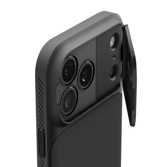 iPhone 17 Pro Max / 18 Pro Max vāciņš – Spigen Optik Armor MagSafe – melns