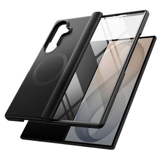Tech-Protect Kevlar Aura MagSafe Schutzhülle für Samsung Galaxy Z Fold 8 Ultra - Extrem Robust mit Ständer - Schwarz