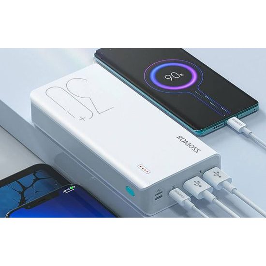 Romoss Sense 8+ Powerbank 30000mAh, fehér