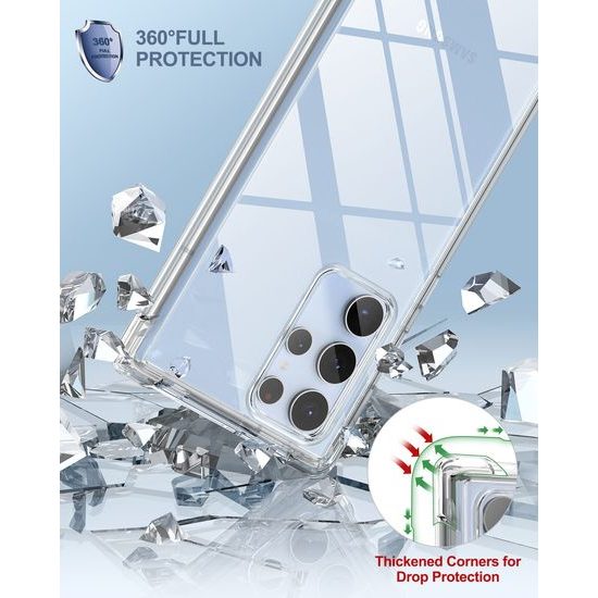 Suritch 360 Διάφανη Θήκη Samsung Galaxy S22 Ultra