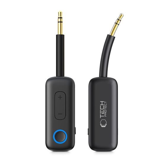 Tech-Protect UltraBoost AU02 Bluetooth 5.4 AUX audio adapteris – juoda