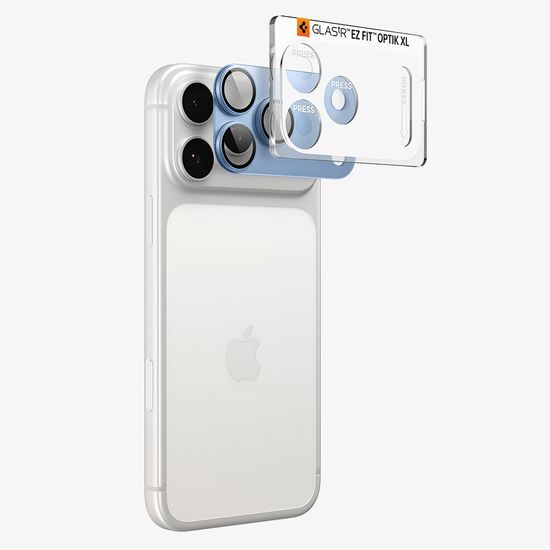 Spigen Optik.TR Ez Fit Pro XL (AGL12037), ochrana fotoaparátu, iPhone 18 Pro Max, modrá (2)