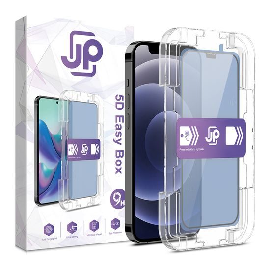 JP Easy Box 5D Edzett üveg, iPhone 12 / 12 Pro