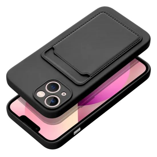 Card case, iPhone 14 Plus, črne barve