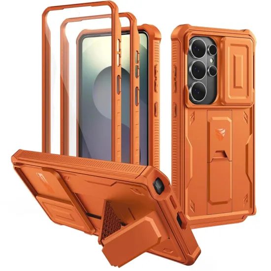 Dexnor 360 Kickstand Camprotector maska Samsung Galaxy S26 Ultra, narančasta