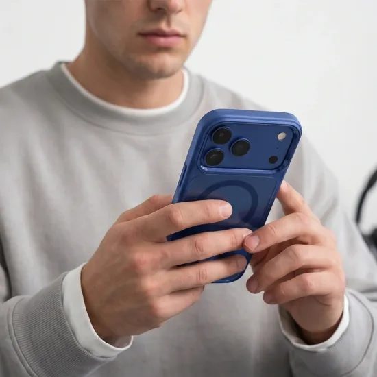 Tech-Protect MagMat MagSafe Case für iPhone 17 Pro Max / 18 Pro Max - Hybride Schutzhülle mit Camera Control - Blau