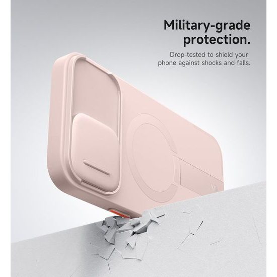 Suritch MagSafe Kickstand Camprotector Husă pentru iPhone 16 Plus, roz