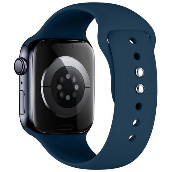 Tech-Protect Silicone kellarihm Apple Watch 8 / 9 / 10 / 11 / 12 / SE / Ultra (44 / 45 / 46 / 49 mm) – tumesinine
