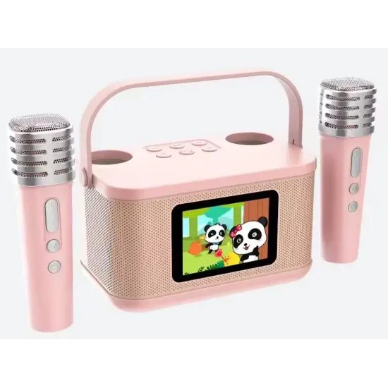 Vezeték nélküli karaoke szett gyerekeknek, rózsaszín