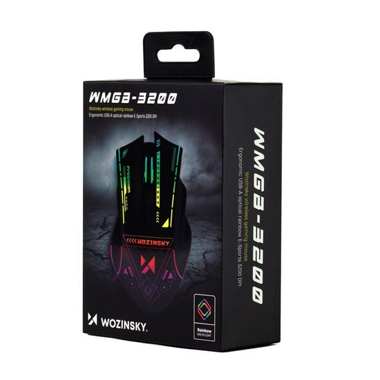 Wozinsky WMGB-3200 Ασύρματο οπτικό gaming ποντίκι, μαύρο