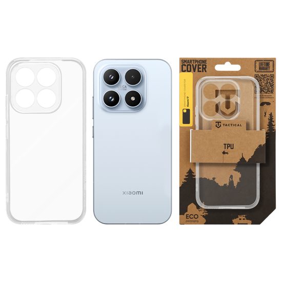 Custodia TPU Tactical per Xiaomi 17, trasparente