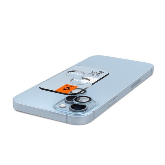 Spigen Optik.TR Ez Fit zaščita za kamero, 2 kosa, iPhone 14 / 14 Plus / 15 / 15 Plus, modra