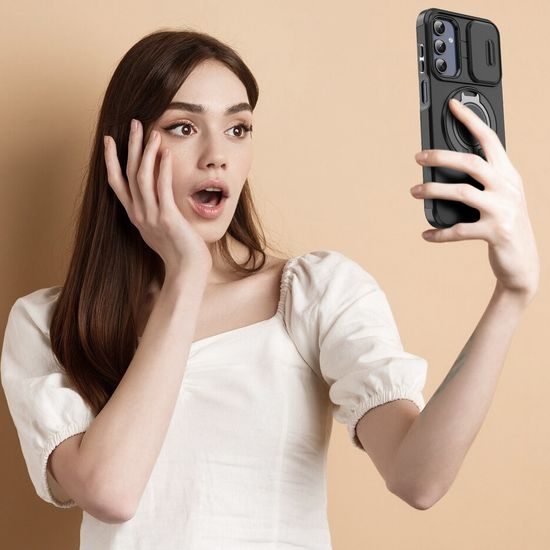 Camslide Stand obal, Samsung Galaxy A14, čierny