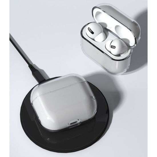 Pevné a tvrdé pouzdro na AirPods 1 / 2, průhledné (pouzdro A)