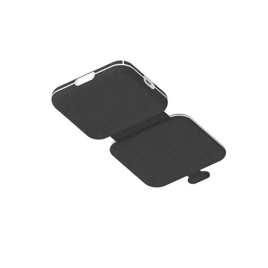 ER POWER Αναδιπλούμενος φορτιστής SNAP 2 σε 1, μαύρος