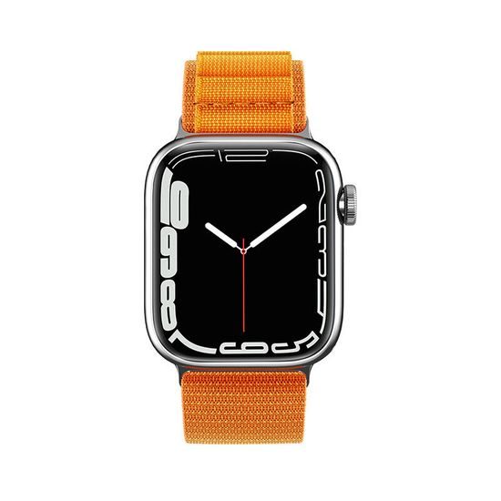 Pasek Alpine z jekleno zaponko, Apple Watch 38 / 40 / 41 mm, oranžen