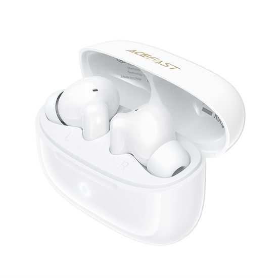 Acefast W7 Draadloze Oordopjes - Bluetooth 6.0 - met AI ENC & Gaming Modus - Wit
