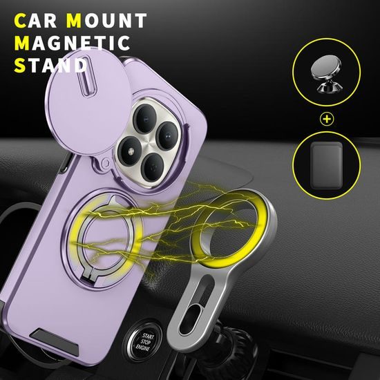 Camslide Stand maska, Xiaomi Redmi Note 15 Pro 5G, ljubičasta