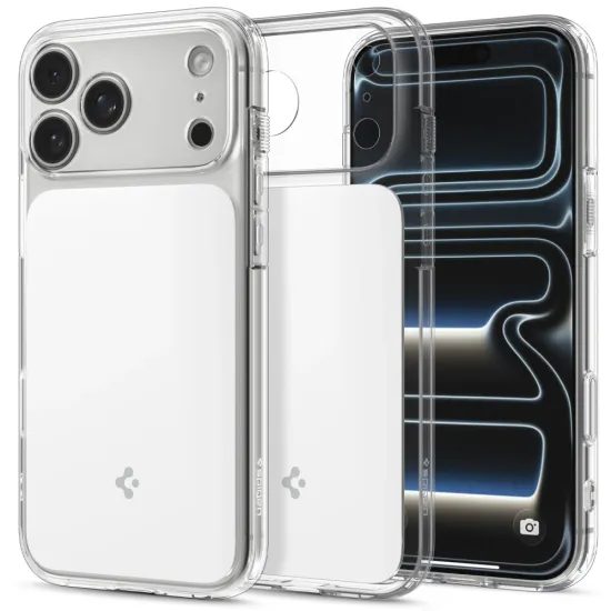 Spigen Ultra Hybrid "T" Mag s MagSafe, iPhone 17 Pro / 18 Pro, biely