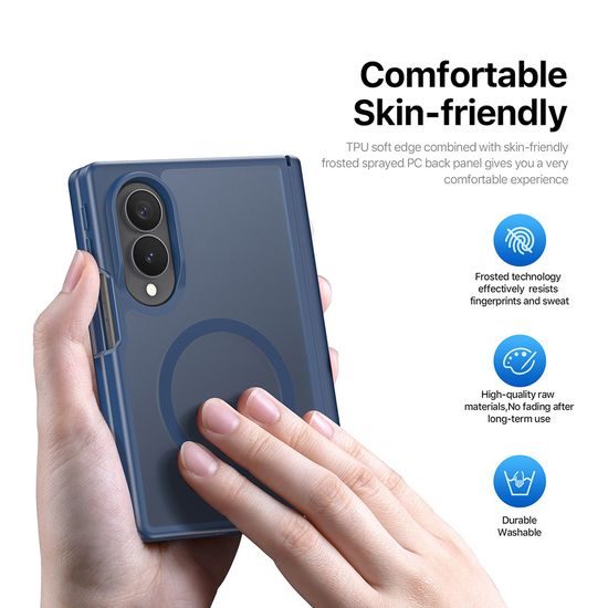 Dux Ducis Yind MagSafe obal, Samsung Galaxy Z Fold8, tmavě modrý