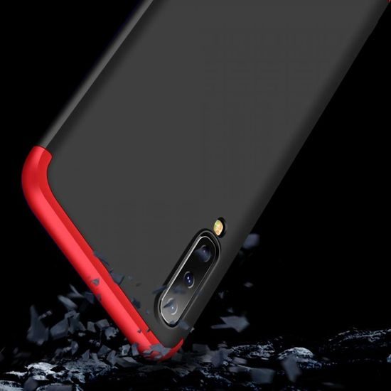 360° obojstranný obal na telefón Samsung Galaxy A50, čierno-červený