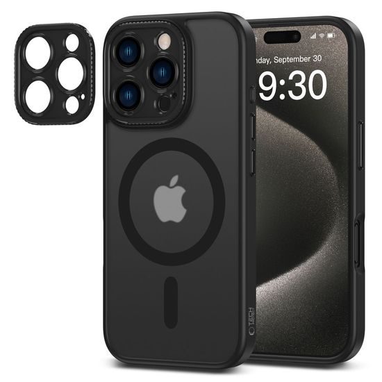 Tech-Protect MagCam MagSafe, iPhone 16 Pro Max, czarny matowy