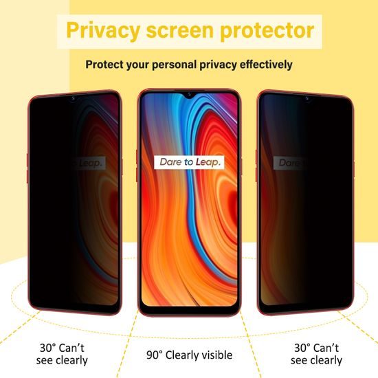 Folie de sticlă securizată Privacy, Realme 10 Pro 5G