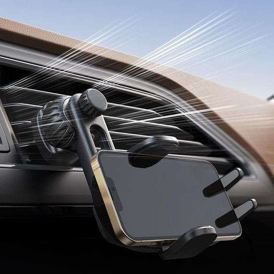 Lisen Universal-Halterung für Lüftungsgitter, schwarz