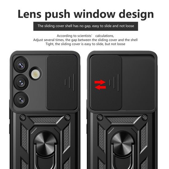 Techsuit CamShield, Samsung Galaxy S25 Plus, čierny