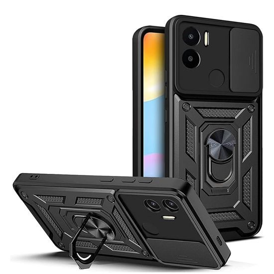 Techsuit CamShield, Xiaomi Redmi A1+ / A2+, fekete