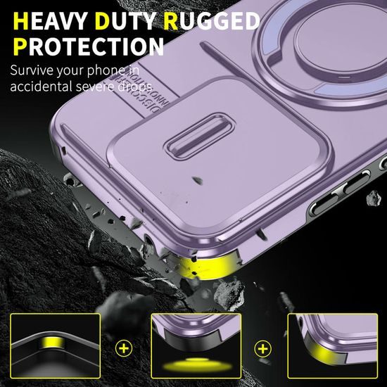 Θήκη Camslide Stand, Xiaomi 15T, μωβ