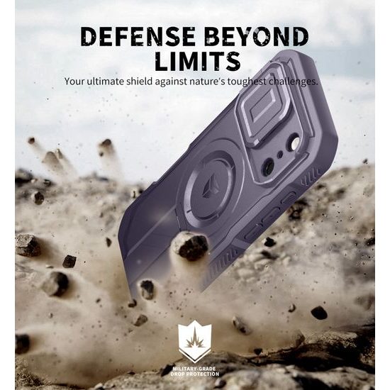 Θήκη Dexnor MagSafe Kickstand Camprotector iPhone 17 Pro, μωβ