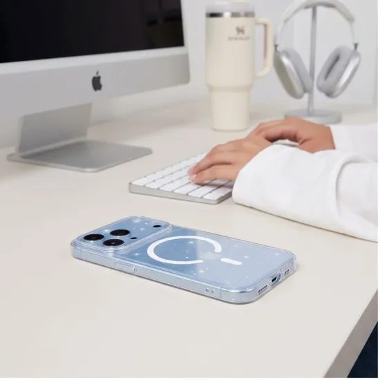 Tech-Protect FlexAir MagSafe Case für iPhone 17 Pro Max / 18 Pro Max - Flexibles TPU Schutzhülle - Glitter