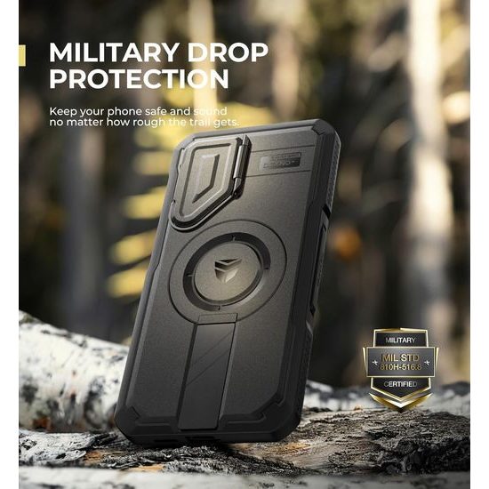Dexnor MagSafe 360 Kickstand Camprotector калъф Samsung Galaxy S25 Plus, черен