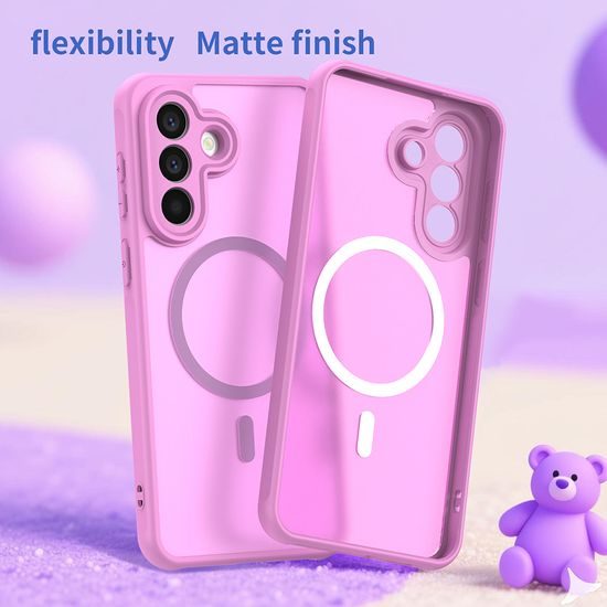 Techsuit HaloFrost II MagSafe Schutzhülle für Samsung Galaxy A27 5G - Magnetische Handyhülle mit Stoßschutz - Rosa