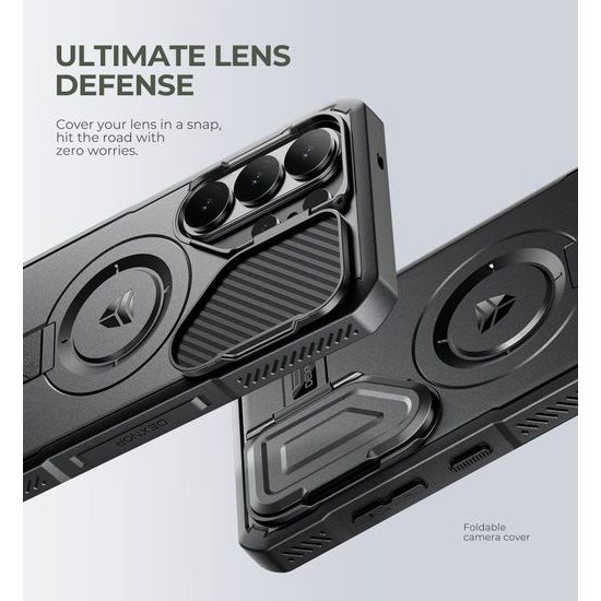 Dexnor MagSafe 360 Kickstand Camprotector etui Samsung Galaxy S26 Ultra, črn