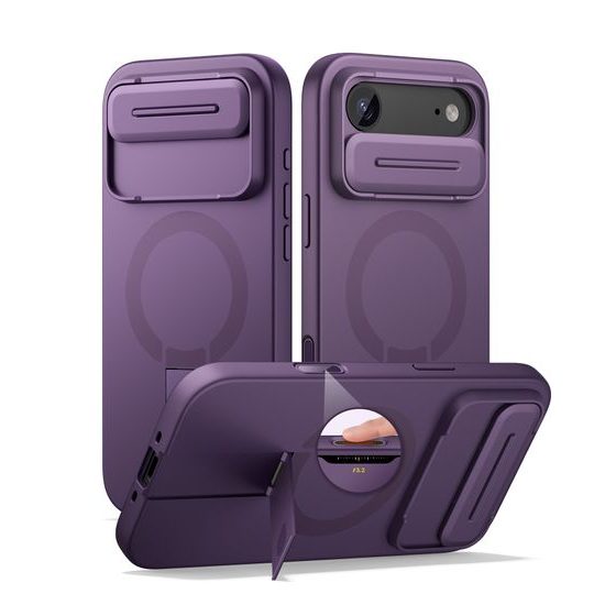 Suritch MagSafe Kickstand Camprotector θήκη iPhone Air, μωβ