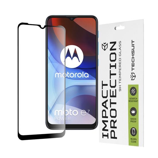 Techsuit 111D Tvrdené sklo, Motorola Moto E7 Power / Moto E7i Power, čierne