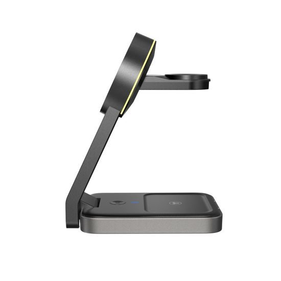 Tech-Protect QI15W-A28 3σε1 Μαγνητικός Ασύρματος Φορτιστής MagSafe, Μαύρο