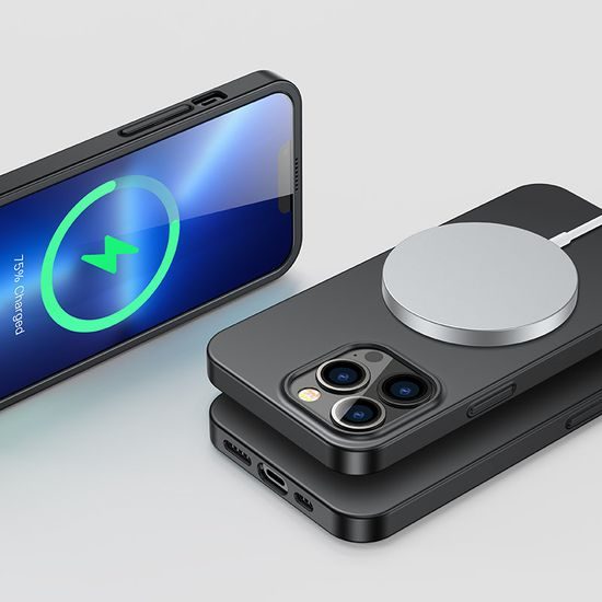 Joyroom 360 Full Case tok + edzett üveg, iPhone 13 Pro, fekete