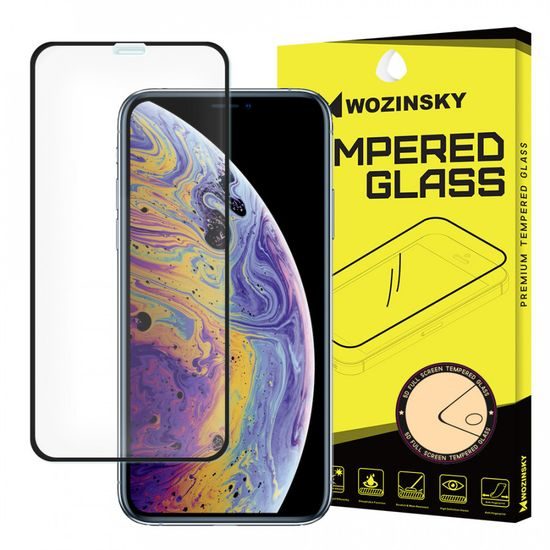 5D Displayschutz für iPhone X / XS / 11 PRO, schwarz