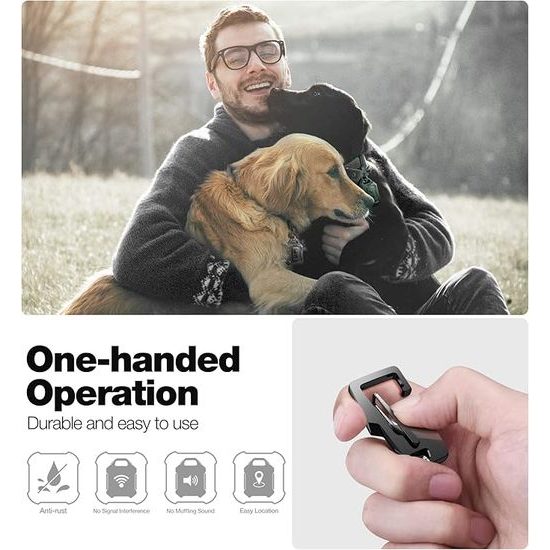 Dexnor zaščitni etui, Apple AirTag, črn