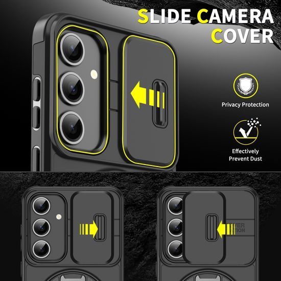 Camslide Stand obal, Samsung Galaxy S24 / S25, modrý