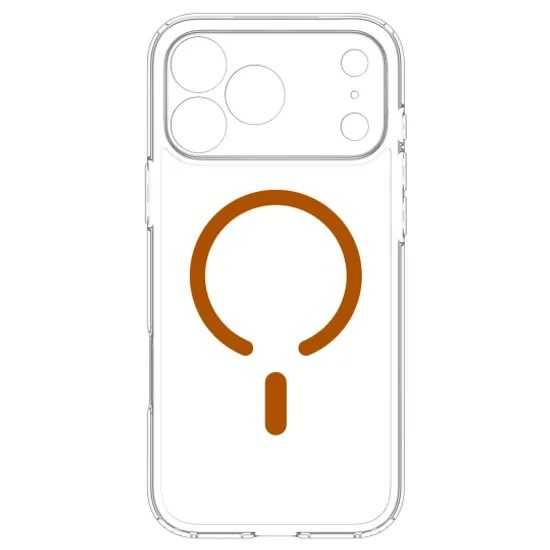 Spigen Ultra Hybrid Mag s MagSafe, iPhone 17 Pro / 18 Pro, oranžový