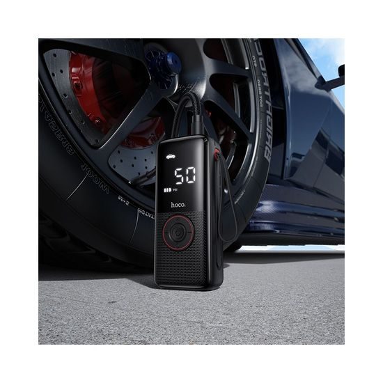 Hoco 4000 mAh ZP18 Compresor auto wireless, negru