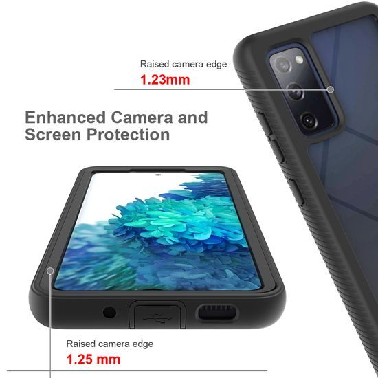 Techsuit Defense360 Pro + Zaščitna folija, Samsung Galaxy S20, črna