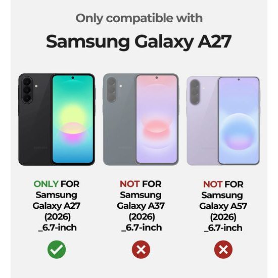 Dexnor 360 Kickstand Camprotector obal Samsung Galaxy A27, fialový