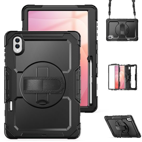 JP Solid360 θήκη για tablet, Samsung Tab S11 Ultra, μαύρη