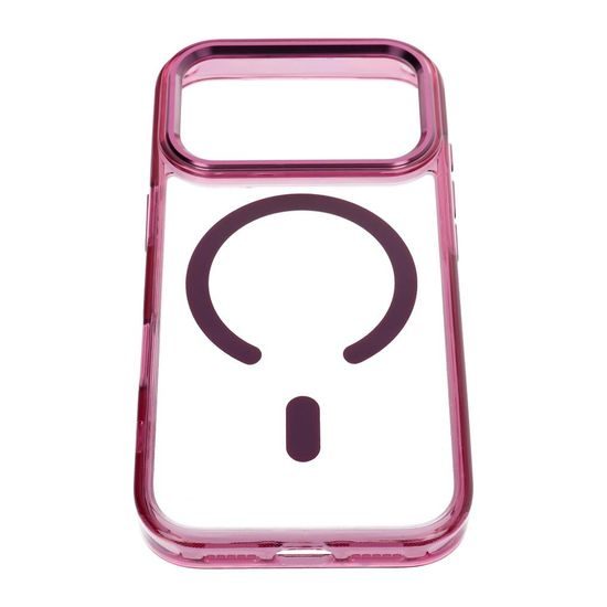 iPhone 17 Pro Max / 18 Pro Max ümbris – Frame Clear Hybrid MagSafe – punane